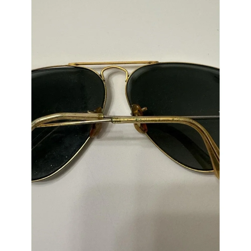VINTAGE BAUSCH & LOMB‎ RAY-BAN L0205 TEAR-DROP AVIATOR SUNGLASSES + Vintage Case